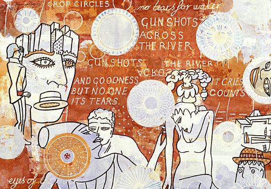 Postmodern Elegy by contemporary artist Francis Berry, postmodern painter