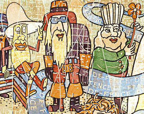 Postmodern Watercolor by contemporary artist Francis Berry, postmodern painter Postmodern Watercolor by contemporary artist Francis Berry, postmodern painter